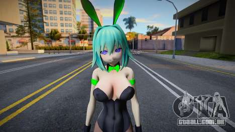 Green Heart Bunny Outfit para GTA San Andreas