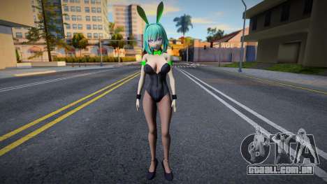 Green Heart Bunny Outfit para GTA San Andreas