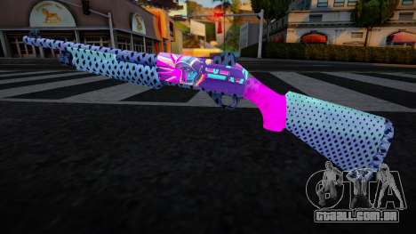 Gun Neon Racer - Chromegun para GTA San Andreas