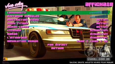 GTA 4 Artwork menu para GTA Vice City