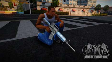 Blue Gun M4 para GTA San Andreas