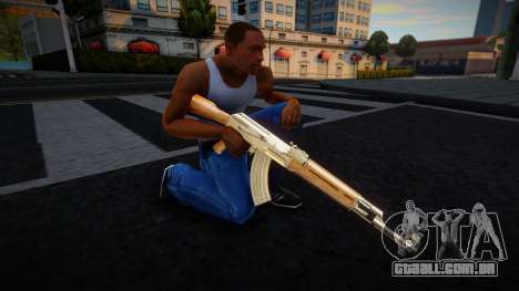 Gold AK47 Weapon para GTA San Andreas