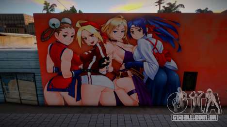 Mural The King of Fighters Girls para GTA San Andreas