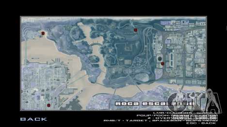 Mapa detalhado na versão de inverno para GTA San Andreas
