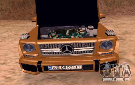 Mercedes-Benz G63 AMG V12 Biturbo para GTA San Andreas