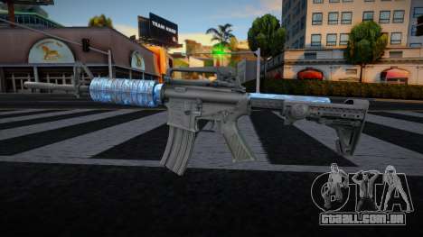 Blue Gun M4 para GTA San Andreas