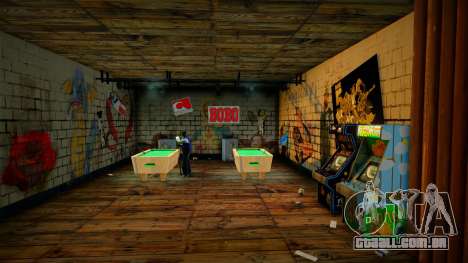 CJ Bar Interior Retextured HD para GTA San Andreas