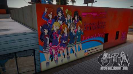 Love Live Anime Wall para GTA San Andreas