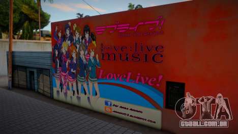 Love Live Anime Wall para GTA San Andreas