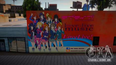 Love Live Anime Wall para GTA San Andreas