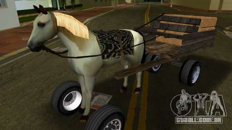 Cavalo com carroça v2 para GTA Vice City
