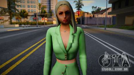 Office green girl para GTA San Andreas