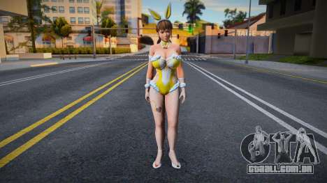 DOAXVV Sexy Hitomi Bunny Clock Yellow para GTA San Andreas