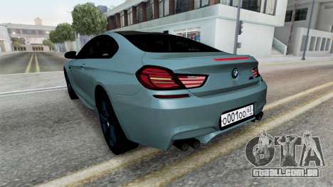 BMW M6 Coupe (F13) William para GTA San Andreas