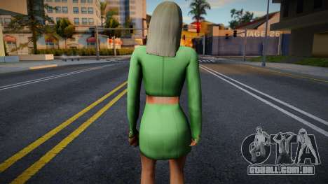 Office green girl para GTA San Andreas