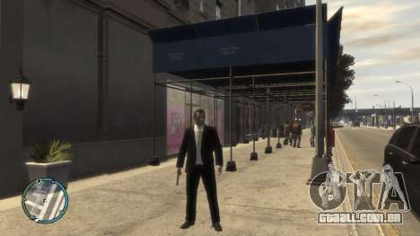 Black and White Unbottoned Suit para GTA 4