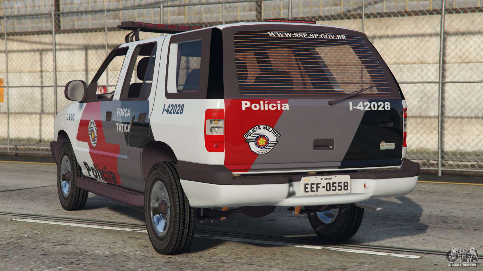 GTA 5 MOD - Blazer PM SP PRIMEIRO Carro de Policia Brasileiro no GTA V 