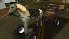 Cavalo com carroça v2 para GTA Vice City