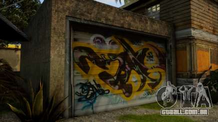 Grove CJ Garage Graffiti v7 para GTA San Andreas Definitive Edition
