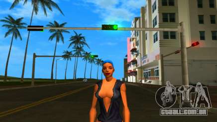 Menina com cabelo azul para GTA Vice City