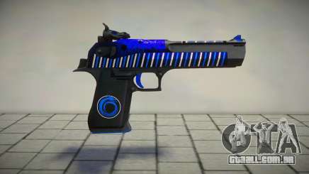 Blue Desert Eagle Toxic Dragon by sHePard para GTA San Andreas