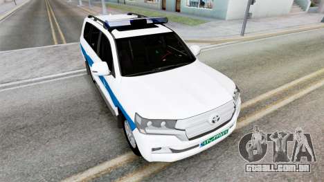 Toyota Land Cruiser Police Aqua Squeeze para GTA San Andreas